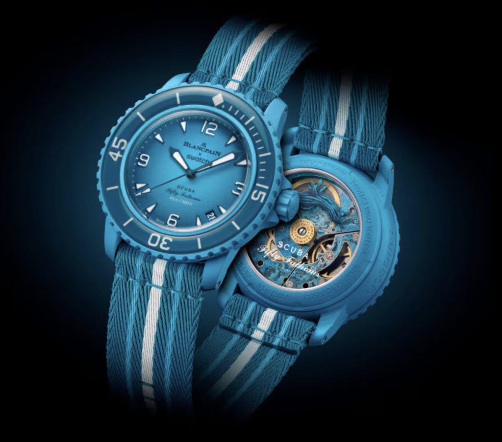 ブランパン×スウォッチ公式「BLUE LAGOON」